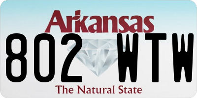 AR license plate 802WTW