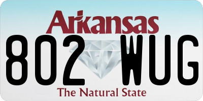 AR license plate 802WUG