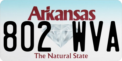 AR license plate 802WVA