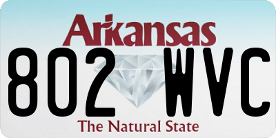 AR license plate 802WVC