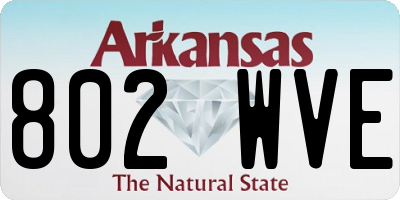 AR license plate 802WVE