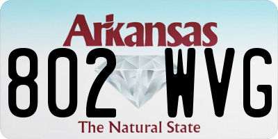 AR license plate 802WVG