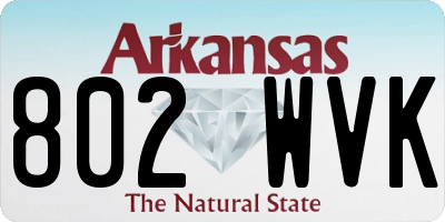 AR license plate 802WVK