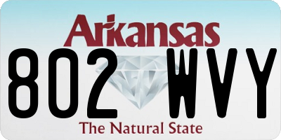 AR license plate 802WVY