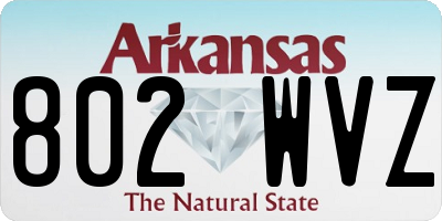 AR license plate 802WVZ