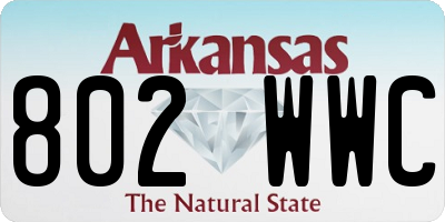 AR license plate 802WWC