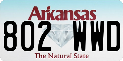 AR license plate 802WWD