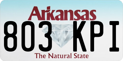 AR license plate 803KPI