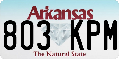 AR license plate 803KPM