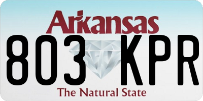 AR license plate 803KPR