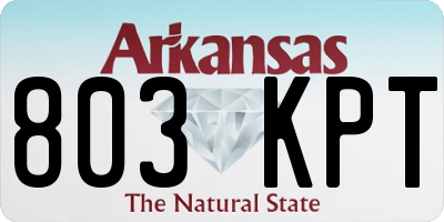 AR license plate 803KPT