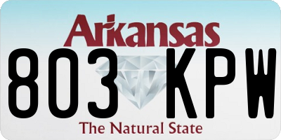 AR license plate 803KPW