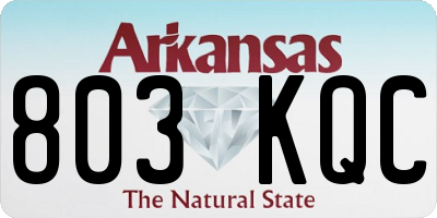 AR license plate 803KQC