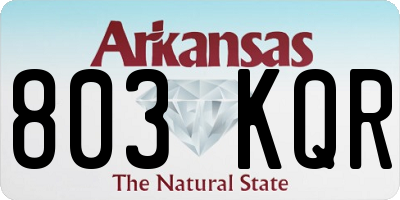 AR license plate 803KQR