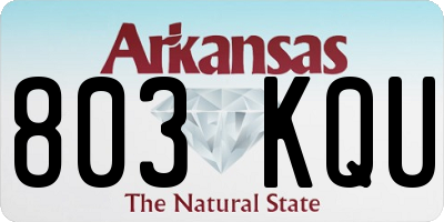 AR license plate 803KQU