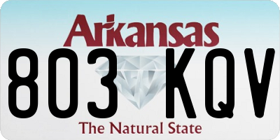 AR license plate 803KQV