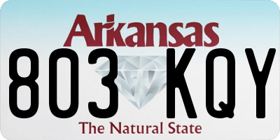 AR license plate 803KQY
