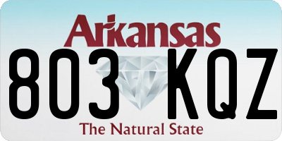 AR license plate 803KQZ