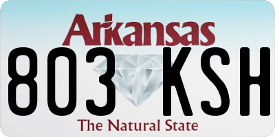 AR license plate 803KSH