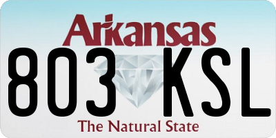 AR license plate 803KSL