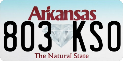 AR license plate 803KSO