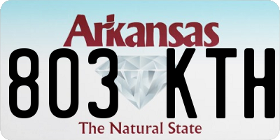 AR license plate 803KTH