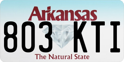 AR license plate 803KTI