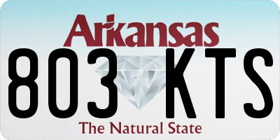AR license plate 803KTS
