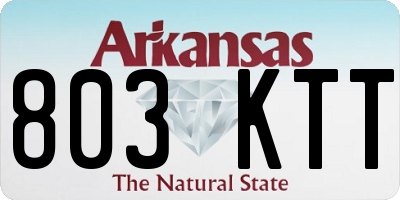 AR license plate 803KTT