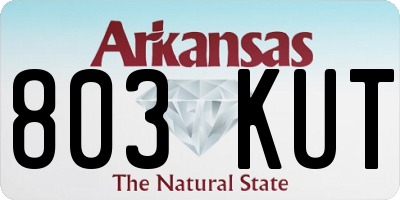 AR license plate 803KUT