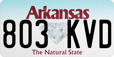 AR license plate 803KVD