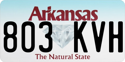 AR license plate 803KVH