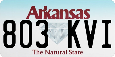 AR license plate 803KVI