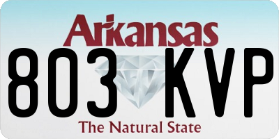 AR license plate 803KVP