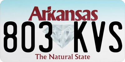 AR license plate 803KVS