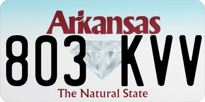 AR license plate 803KVV