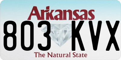 AR license plate 803KVX