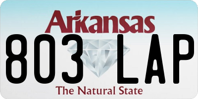 AR license plate 803LAP