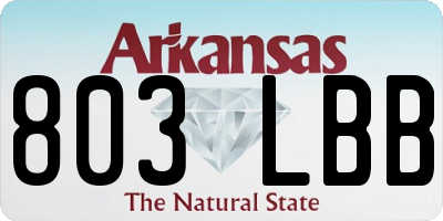 AR license plate 803LBB
