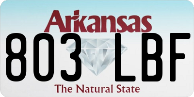AR license plate 803LBF