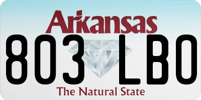 AR license plate 803LBO