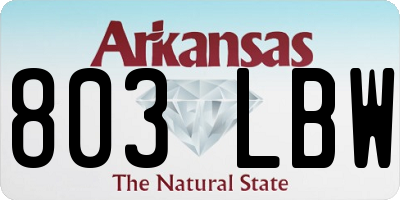 AR license plate 803LBW