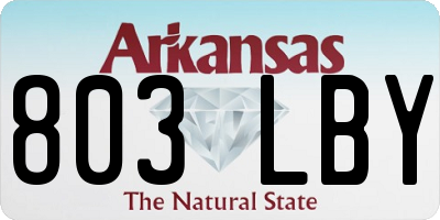 AR license plate 803LBY