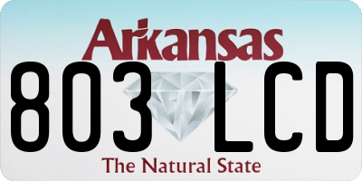 AR license plate 803LCD