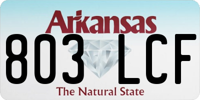 AR license plate 803LCF