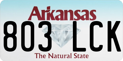 AR license plate 803LCK