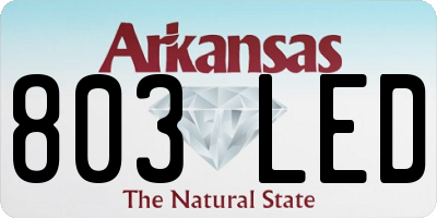 AR license plate 803LED