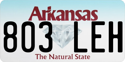 AR license plate 803LEH