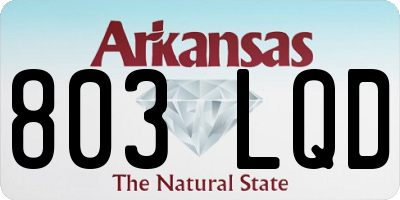 AR license plate 803LQD