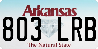 AR license plate 803LRB